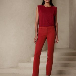 Banana Republic Red Curvy Sloan Fit Pants